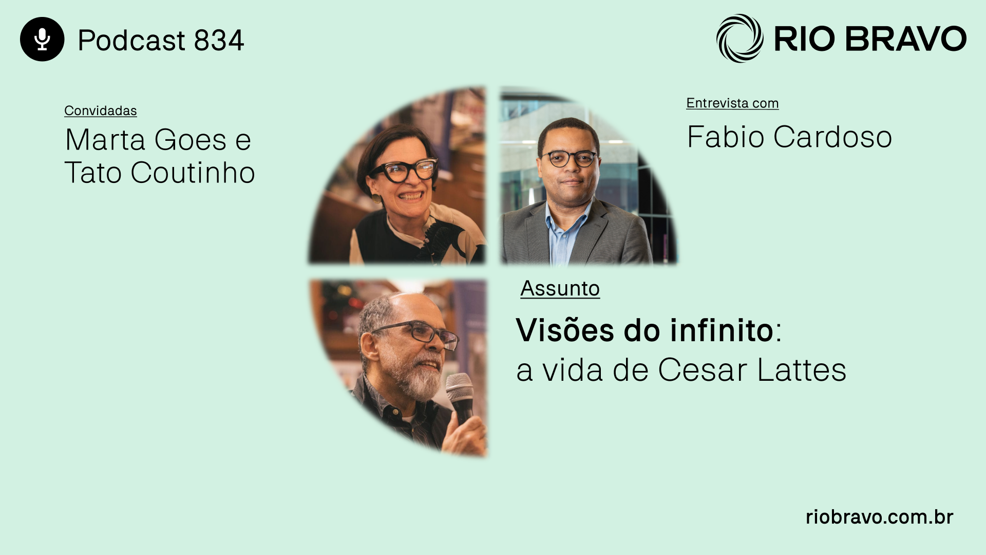 Podcast 834 | Marta Goes e Tato Coutinho – Visões do infinito: a vida de Cesar Lattes 